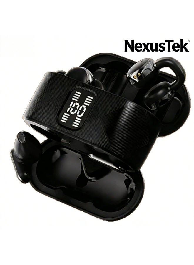 NexusTek oth, Dual Device SimultaneWireless Bluetooth Earbuds (4 Pcs) - In-Ear & Clip-On Dual Mode, Bluetoous Connection, Couples Sharing, for Android and iPhone - Image 1